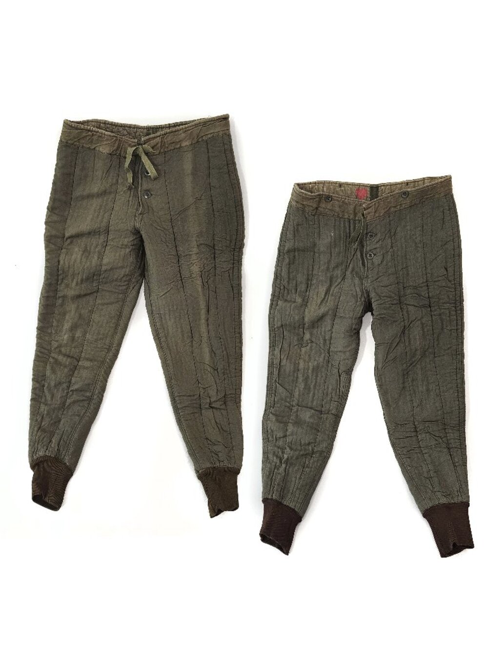 2 NOS Vintage Czech Army Thermal Trouser Liners M60 Cold Weather Quilted Pants M